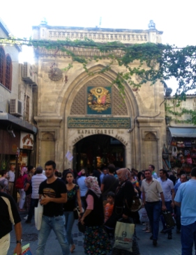 Walking through the Grand Bazaar in Istanbul