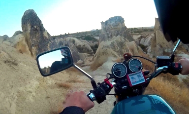 Taking Perry off road through Cappadocia and having an absolute blast!